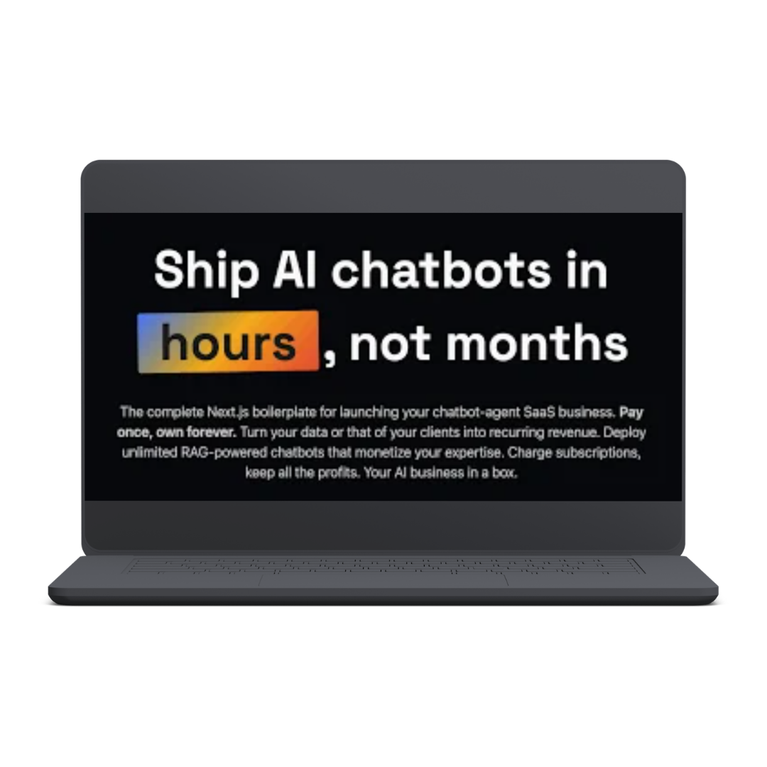 Build AI chatbots in hours, not months - ChatRAG